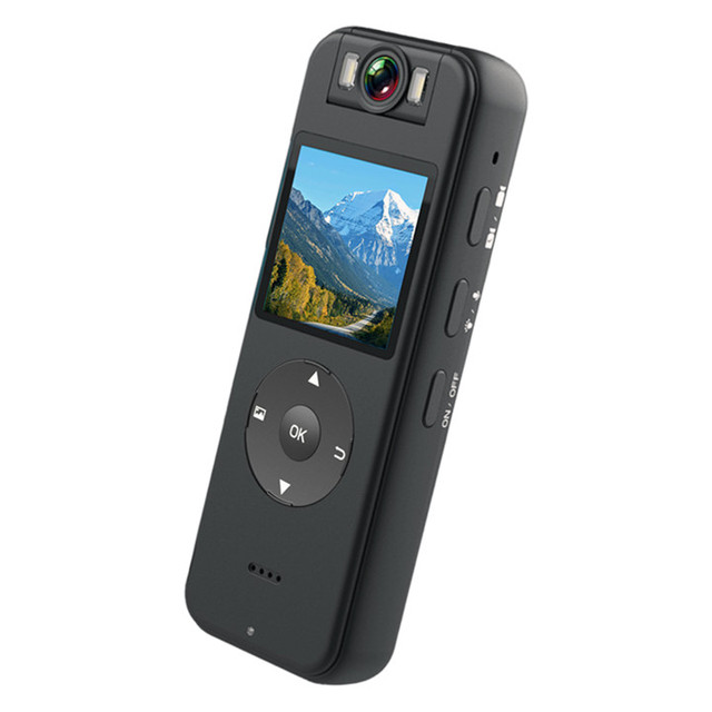 Professional Portable 1296p 4K Body Worn Camera with IR Night Vision and Motion Detection MicroSD Recorder for Bike Use