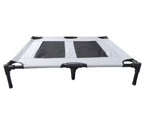 Modern Dış Mekan Dikdörtgen Köpek Yatağı Çerçevesi Taşınabilir Nefes Alabilen Nem Geçirmez Soğutucu Düz Desenli Yükseltilmiş Çelik Evcil Hayvanlar İçin Kamp Yatağı - Product Image 6
