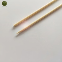 Brochettes rondes en bambou de qualité alimentaire, bâtonnets de bambou jetables pour barbecue, fête et cuisine