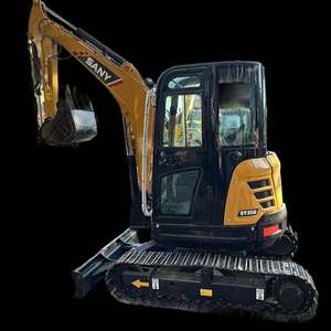 Miniexcavadora Sany Sy35 con pocas horas de trabajo, excavadora de cadenas Sany 35 fabricada en China, precio bajo en oferta en Shanghái - Product Image 1