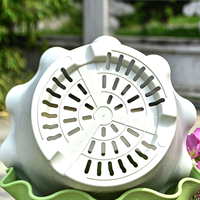 Pot Bunga Plastik Bahan Murni dengan Desain Tebal dan Tahan Lama, Tepi Bergelombang Kreatif, Berbagai Ukuran
