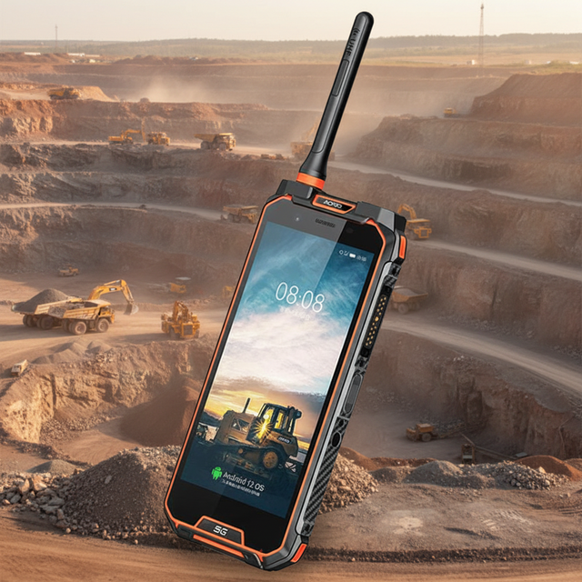 Intrinsically Safe Smartphone ATEX Certified for Mining Area 8+256GB DMR UHF or VHF Wakie Talkie Phone M5-5G