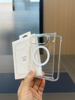 Étui de téléphone magnétique transparent en TPU+PC anti-jaunissement, protection intégrale, pour iPhone 18 Fold Duo
