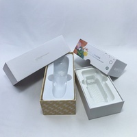 Boîtes d'emballage personnalisées pour appareils de soin de la peau de luxe avec impression dorée sur mesure pour les produits électroniques de beauté