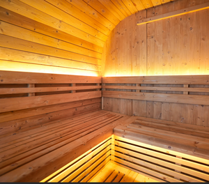 Sauna d'extérieur en bois de sapin carbonisé pour 4 à 6 personnes avec chauffage ETL TOULE de 6 kW - Product Image 5