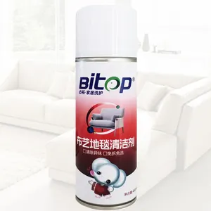 Bitop alfombra de tela limpia quitar la mancha de polvo y líquido spray de espuma de hogar lavado suave 450ml