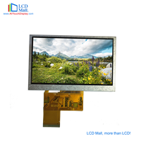 Penjualan terlaris layar tft 4.3 inci 480*272 modul LCD antarmuka RGB panel sentuh kecerahan 700cd disesuaikan untuk semua tampilan layar LCD