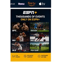 Abonnement officiel ESPN Plus 12 mois ESPN Premium Compte ESPN pour les États-Unis