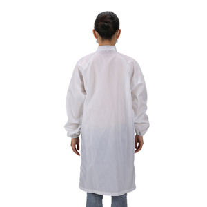 安価な帯電防止<span class=keywords><strong>ESD</strong></span>スモッククリーンルームガウン、ラボコート用ポリエステル衣料 - Product Image 2