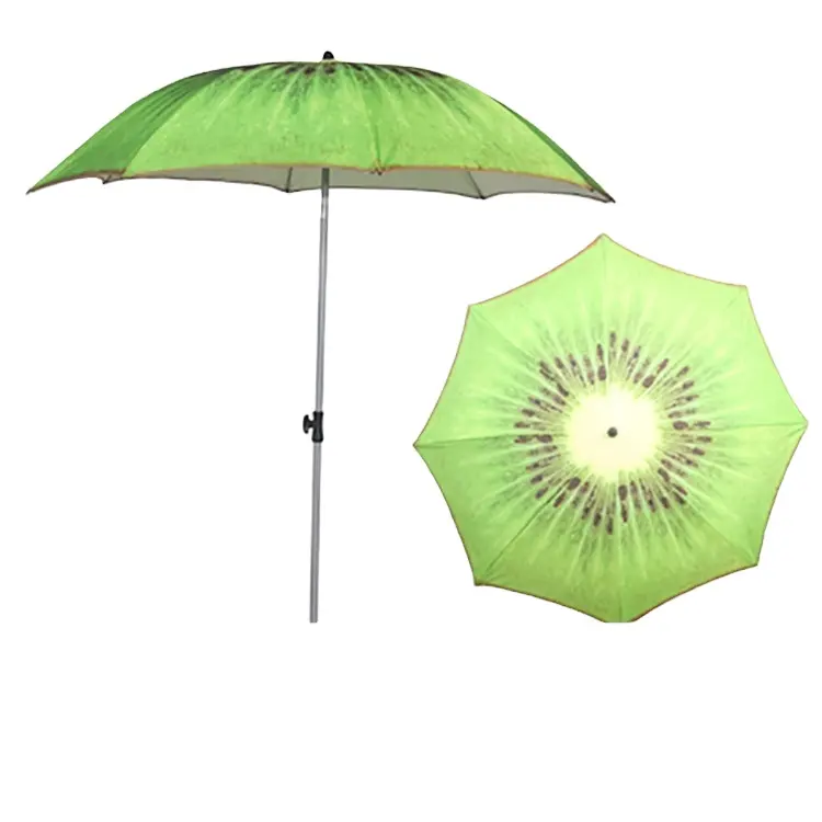 Высококачественный пляжный зонт 200 см с принтом киви для использования на открытом воздухе