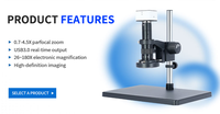 SANQTID TD-2000U3-10A Microscope de contrôle qualité pour pièces automobiles 26-180x pour système d'imagerie de laboratoire de R&D pharmaceutique