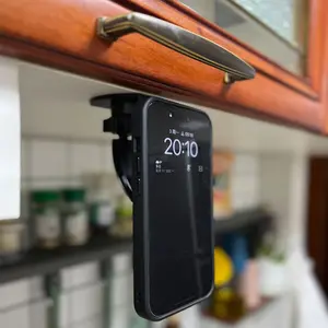 Support de montage magnétique puissant adhésif mains libres sous l'armoire de cuisine, support de téléphone pour iPhone Magsafe