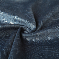 Tissu en velours tricoté warp 3D gaufré à motif géométrique en polyester pour ameublement de maison, canapé et chaise de salle à manger