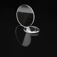Ventana de Vidrio de Cuarzo de Sílice Fundida JGS2/JGS3 de Alta Transmitancia (220-2500nm) Personalizada de Fábrica, Corte Circular