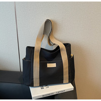 Sac fourre-tout en toile personnalisable pour femme avec lettres, fermeture éclair, idéal pour l'été 2026, pour étudiantes et le shopping