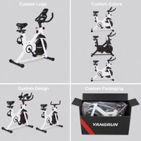 Vélo d'exercice vertical de gros pour usine, vélo de spinning avec console informatique et siège à ressort pour équipement de cardio-training à domicile