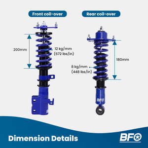 Kit de suspensión de amortiguadores Coilovers para <span class=keywords><strong>Toyota</strong></span> Corolla 9th Gen Matrix <span class=keywords><strong>XRS</strong></span> E130 2003-2008 - Product Image 5