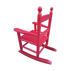 Fauteuil à bascule pour enfants en <span class=keywords><strong>bois</strong></span> massif, écologique, rose rouge, utilisation intérieure/extérieure, durable, sûr, pour tout-petits, vente en gros - Product Image 5