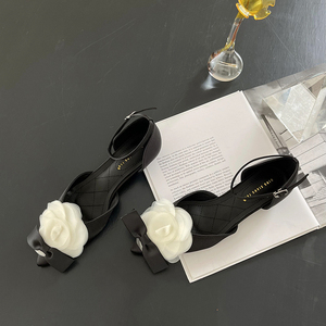 Zapatos Planos con Hebilla Decorativa de Flores Dulces y Elegantes, con Punta Puntiaguda y Diseño Bajo, para Primavera y Verano 2023, Aptos para Todas las Estaciones - Product Image 4