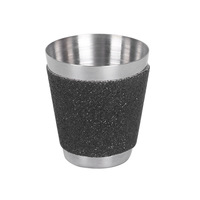 Portable En Acier Inoxydable 30ml Tasse À Mesurer Verre À Vin Verre À Liqueur avec Chaîne Perles pour Spiritueux