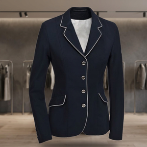 Vêtements d'équitation d'hiver de luxe pour hommes, éperons de spectacle en similicuir softshell respirant avec poche, personnalisables - Product Image 2