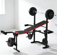 Banc de musculation pliable réglable Maibu Fit MB-1001, équipement de gym, cadre en acier allié, support de poitrine pour poids libres, provenant directement de l'usine