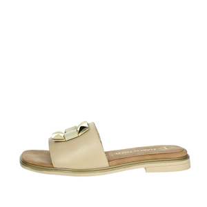 Ciabatta da Donna Marco Tozzi Beige 2-27102-44 Sandalo Piatto - Product Image 1