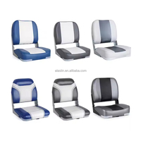 Chaise de bateau à dossier haut ponton de haute qualité Siège de bateau pliant de luxe avec logo personnalisé