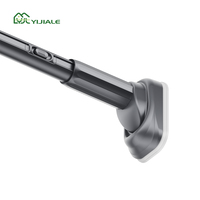 YIJIALE Usine OEM Expédition Rapide Tringle à Rideaux Télescopique Gris Foncé 1-3,1m 32mm à Tension Rapide en un Clic pour Salle à Manger