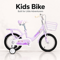 Nouveau style, vélo pour filles en acier à haute teneur en carbone, rose et violet, 12'', 14'', 16'', 18'', vélo pour enfants, cyclisme en plein air