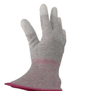 Guantes DE TRABAJO ESD sumergidos PU con control estático XS/S/M/L/XL/2XL con logotipo personalizado para montaje de vehículos eléctricos - Product Image 6