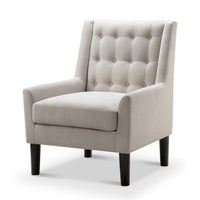 Chaise longue d'appoint moderne, série de salon de réception, fauteuil club, canapé simple, meubles de salon en bois