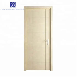 中国供应商的热销40毫米/45毫米WPC门2毫米PVC薄膜中空面板现代室内用途针对沙特市场 - Product Image 2