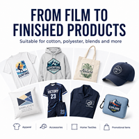 Film DTF A4 A3 PET à pelage à chaud et à froid, transfert thermique double face, forte lavabilité pour imprimante DTF, impression de t-shirts, logo personnalisé