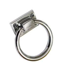Tirador Moderno Tipo Anillo de 70mm de Diámetro, Blanco Cromado, Aleación de Zinc, Herraje para Muebles y Gabinetes - Product Image 4