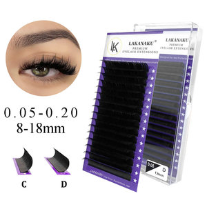 Extensiones de Pestañas Lakanaku Premium 0.05 C Curl, Curvatura Estable para Profesionales - Product Image 4