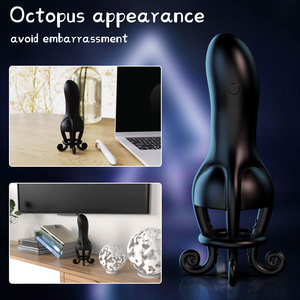 Brinquedos Sexuais Masculinos Vibrador Peniano, Masturbador Masculino Treinador Peniano para Homens com 10 Vibrações para Estimulação do Glande - Product Image 4