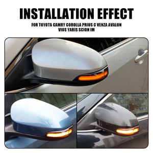 Clignotants de Rétroviseur Séquentiels à LED Blanc Ambre pour <span class=keywords><strong>Toyota</strong></span> Vitz Corolla Camry Vios Yaris <span class=keywords><strong>Prius</strong></span> Altis Indicateur Clignotant - Product Image 5