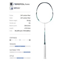 Raquette de badminton professionnelle 5U Dragon 222 24T entièrement en fibre de carbone, poignée en PVC flexible, 78g