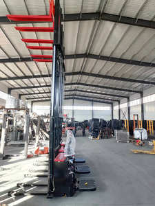 Nuevo estilo <span class=keywords><strong>1T</strong></span> 1,5 T <span class=keywords><strong>2T</strong></span> Mini apilador, apilador de paletas de montacargas eléctrico de pie hidráulico - Product Image 6