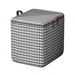 Large Capacity Modern Design Rectangle <b>Wardrobe</b> Organizer <b>Box</b> Big Fabric Foldable Clothes Quilt Storage Bag with Handle - Product Image 1