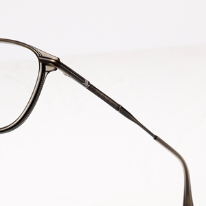 Titanium Full Rim Oval <b>Eyeglasses</b> Unisex Anti-Uv Vision Correction <b>Frames</b> for Adults Solid Color Classic Style - Product Image 2