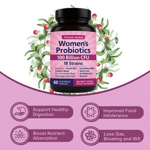 プロバイオティクス・プレバイオティクスカプセル 60カプセル 大人用 食品グレード認証 OEM対応 24ヶ月の保存期限 女性の健康 カスタマイズ可能 - Product Image 6