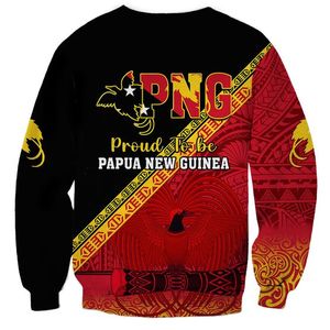 Sweat-shirt personnalisé de la province de Chimbu de Papouasie-Nouvelle-Guinée <span class=keywords><strong>PNG</strong></span> Oiseaux de paradis Polynésien Arty Style Pull Sublimation OEM ODM - Product Image 5