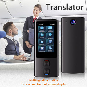 Traducteur intelligent portable T17, batterie 1400 mAh, traduction hors ligne, prise en charge multilingue, corps métallique gris et noir - Product Image 4