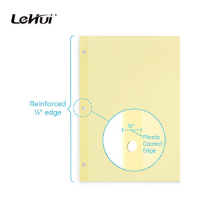 中国批发2/5/6/8标签黄色纸a 4尺寸分隔器，带办公室口袋 - Product Image 5