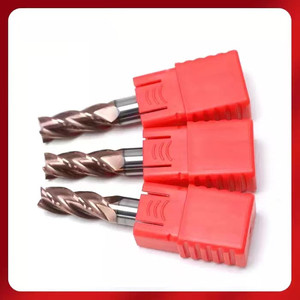 Ad alta velocità <span class=keywords><strong>4</strong></span>-flauto fresa con doppio angolo di scanalature diritte e rivestimento in Altin OEM personalizzabile - Product Image 2