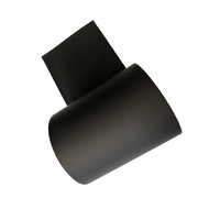 Rouleau de film conducteur en polyuréthane PU noir de 0,15 mm d'épaisseur, souple et durable, résistant à l'humidité, procédé de moulage par soufflage