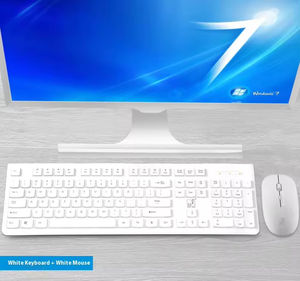 <b>Wireless</b> USB Keyboard and <b>Mouse</b> Combo Waterproof Ergonomic Design for Home Office & Multimedia Gaming Product - Product Image 4