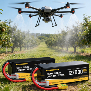 Batería LiPo Semisólida de 300Wh/kg, 44.4V, 27000mAh, 12S, 5C, Alta Densidad de Energía para Drones Industriales UAV de Larga Duración - Product Image 6